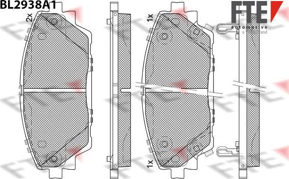 FTE 9011182 - Bremžu uzliku kompl., Disku bremzes www.autospares.lv