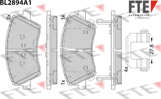 FTE 9011134 - Bremžu uzliku kompl., Disku bremzes www.autospares.lv