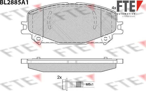 FTE 9011125 - Bremžu uzliku kompl., Disku bremzes www.autospares.lv