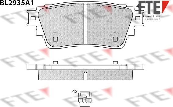 FTE 9011179 - Bremžu uzliku kompl., Disku bremzes www.autospares.lv