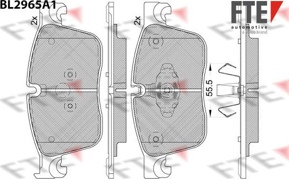 FTE 9011209 - Bremžu uzliku kompl., Disku bremzes www.autospares.lv