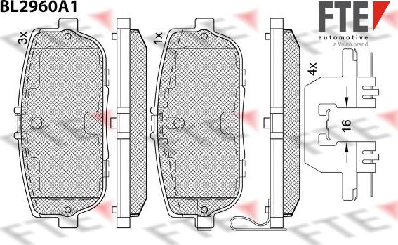 FTE 9011203 - Bremžu uzliku kompl., Disku bremzes www.autospares.lv