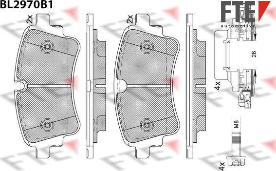 FTE 9011215 - Bremžu uzliku kompl., Disku bremzes autospares.lv