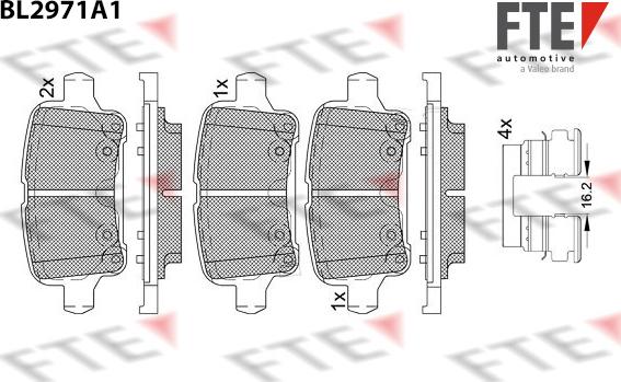 FTE 9011216 - Bremžu uzliku kompl., Disku bremzes autospares.lv