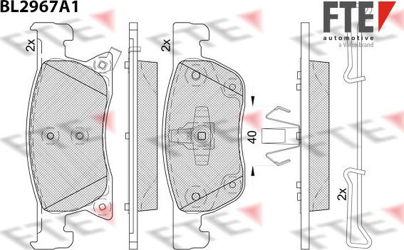 FTE 9011211 - Bremžu uzliku kompl., Disku bremzes www.autospares.lv