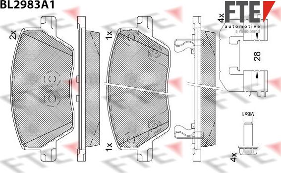 FTE 9011229 - Bremžu uzliku kompl., Disku bremzes www.autospares.lv