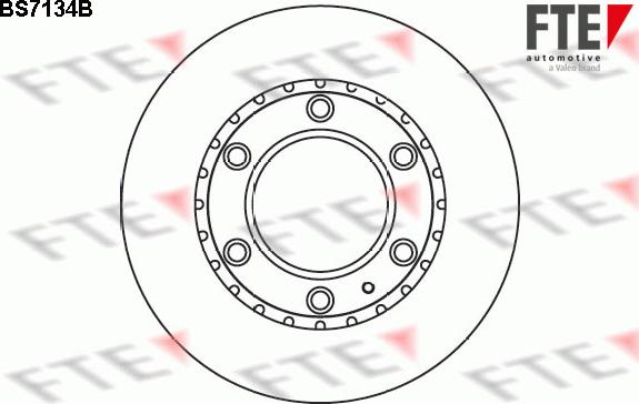 FTE BS7134B - Bremžu diski autospares.lv