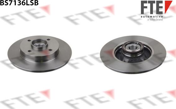 FTE BS7136LSB - Brake Disc www.autospares.lv