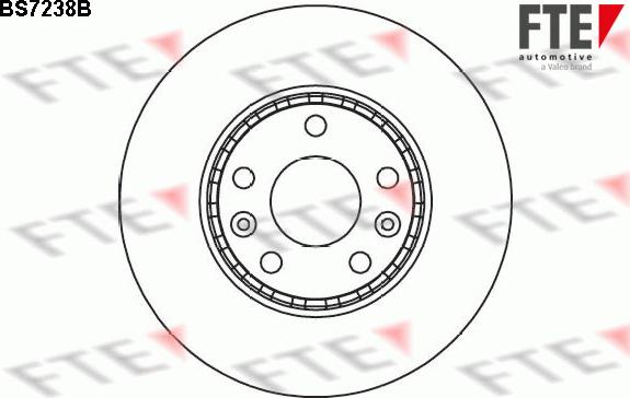 FTE BS7238B - Bremžu diski www.autospares.lv