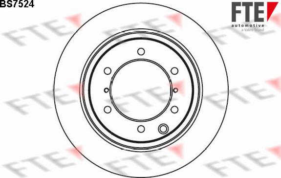 FTE BS7524 - Bremžu diski www.autospares.lv