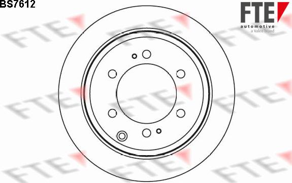 FTE 9072505 - Bremžu diski www.autospares.lv