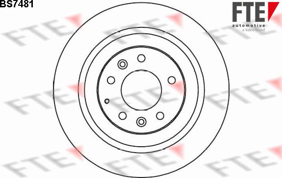 FTE BS7481 - Bremžu diski www.autospares.lv