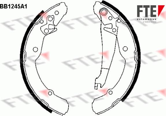 FTE BB1245A1 - Bremžu loku komplekts autospares.lv