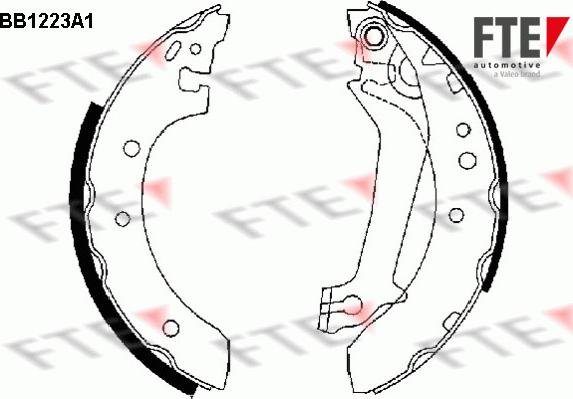 FTE 9100047 - Bremžu loku komplekts www.autospares.lv