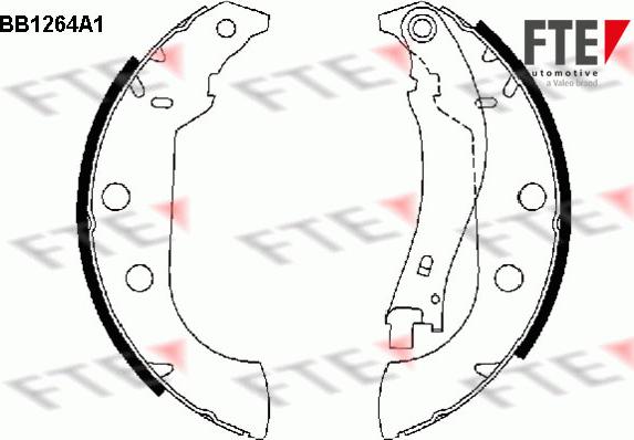 FTE BB1264A1 - Bremžu loku komplekts www.autospares.lv