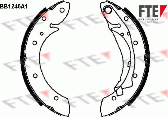 FTE 9100050 - Brake Shoe Set www.autospares.lv