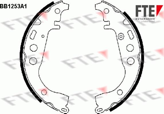 FTE 9100053 - Bremžu loku komplekts autospares.lv