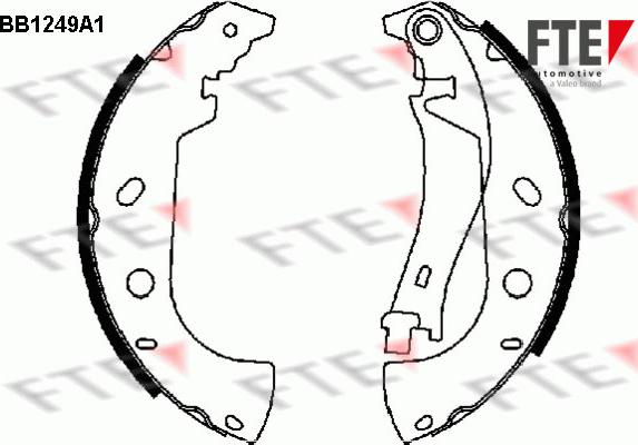 FTE 9100052 - Bremžu loku komplekts autospares.lv