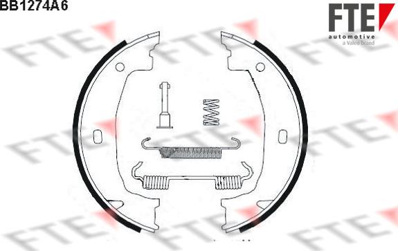 FTE BB1274A6 - Bremžu loku kompl., Stāvbremze autospares.lv