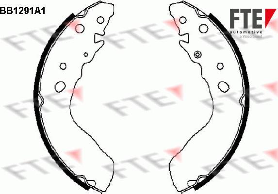 FTE 9100063 - Bremžu loku komplekts www.autospares.lv