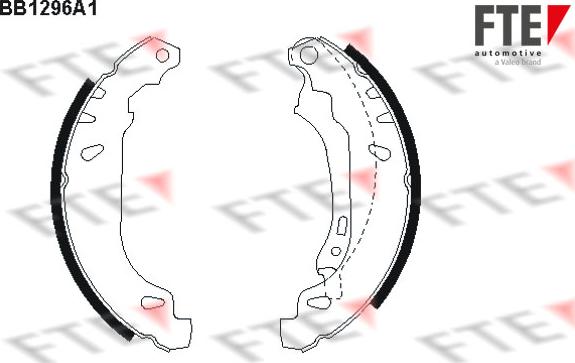 FTE 9100067 - Brake Shoe Set www.autospares.lv