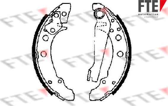 FTE BB1017A1 - Brake Shoe Set www.autospares.lv