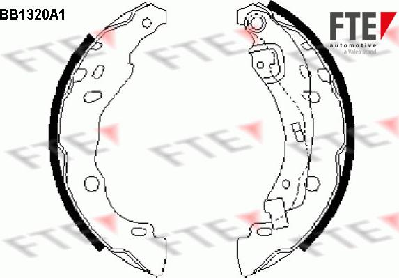 FTE 9100081 - Brake Shoe Set www.autospares.lv