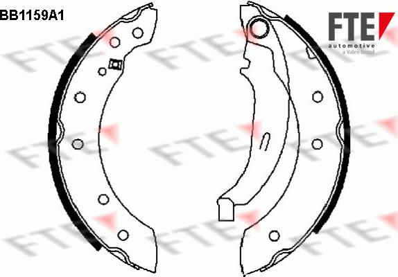 FTE 9100031 - Bremžu loku komplekts www.autospares.lv