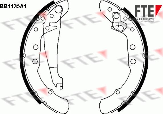 FTE 9100023 - Brake Shoe Set www.autospares.lv