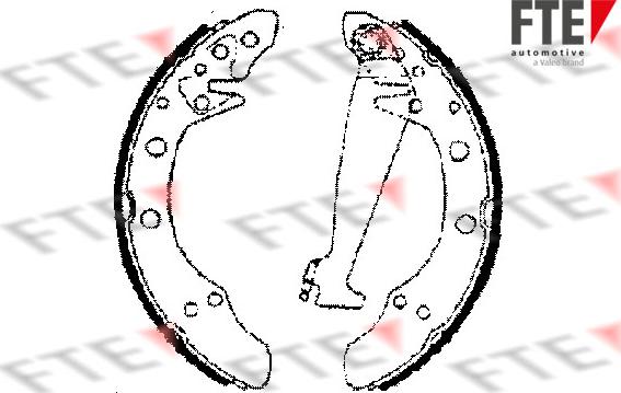 FTE BB1132A1 - Brake Shoe Set www.autospares.lv