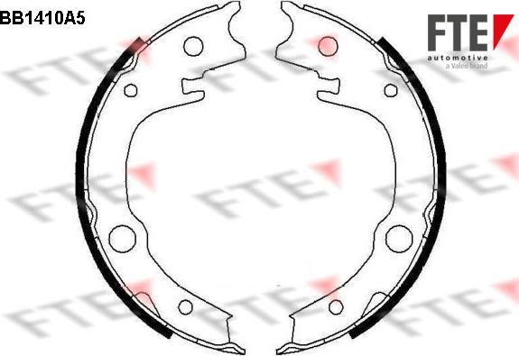 FTE 9100143 - Brake Shoe Set, parking brake www.autospares.lv