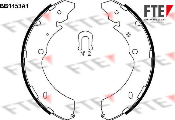 FTE BB1453A1 - Bremžu loku komplekts www.autospares.lv