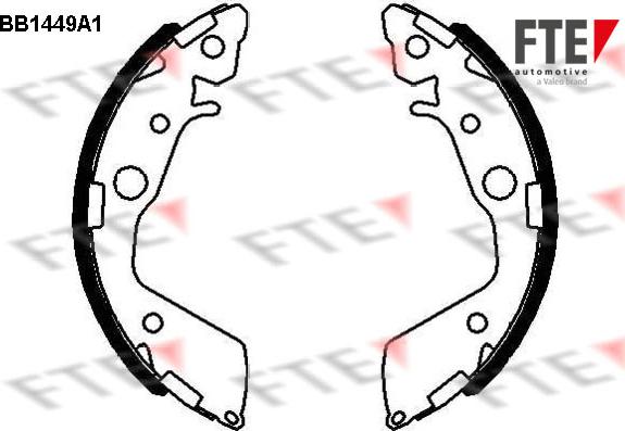 FTE 9100171 - Bremžu loku komplekts www.autospares.lv