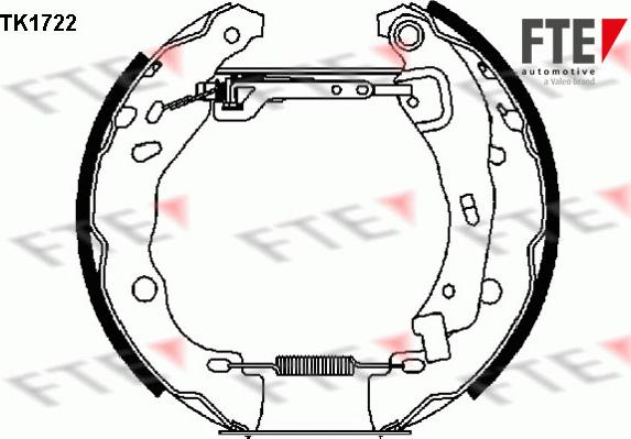 FTE 9110007 - Bremžu loku komplekts autospares.lv