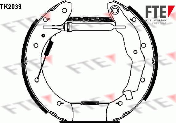 FTE TK2033 - Brake Shoe Set www.autospares.lv