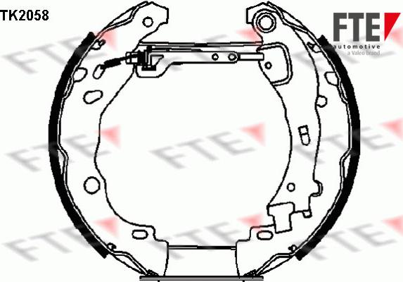 FTE 9110018 - Bremžu loku komplekts autospares.lv