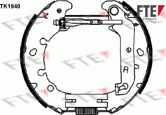 FTE 9110013 - Bremžu loku komplekts www.autospares.lv