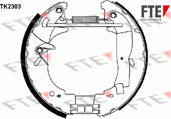 FTE 9110025 - Bremžu loku komplekts www.autospares.lv