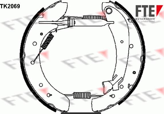 FTE 9110021 - Brake Shoe Set www.autospares.lv