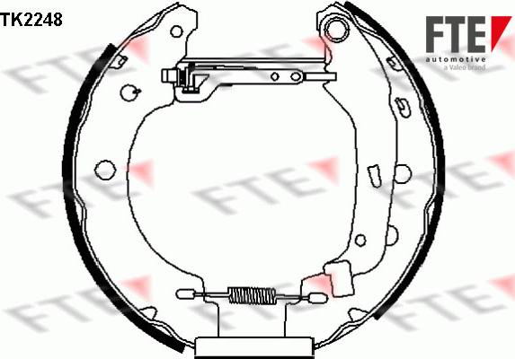 FTE 9110023 - Bremžu loku komplekts www.autospares.lv