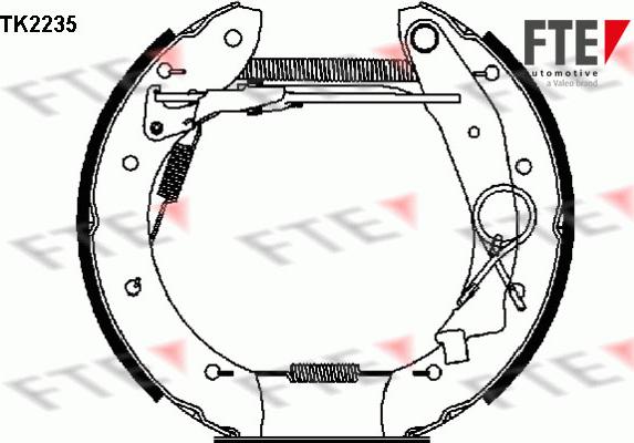 FTE 9110022 - Brake Shoe Set www.autospares.lv