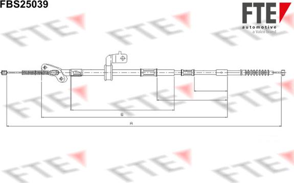 FTE 9250628 - Trose, Stāvbremžu sistēma www.autospares.lv