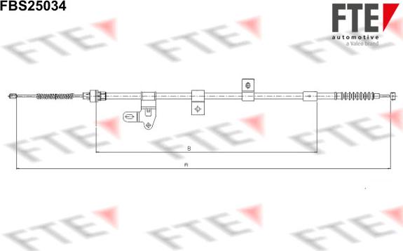 FTE 9250623 - Trose, Stāvbremžu sistēma www.autospares.lv