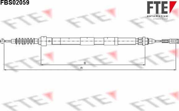 FTE 9250062 - Trose, Stāvbremžu sistēma autospares.lv