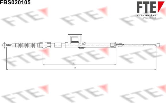 FTE 9250009 - Cable, parking brake www.autospares.lv