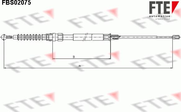 FTE 9250076 - Trose, Stāvbremžu sistēma www.autospares.lv