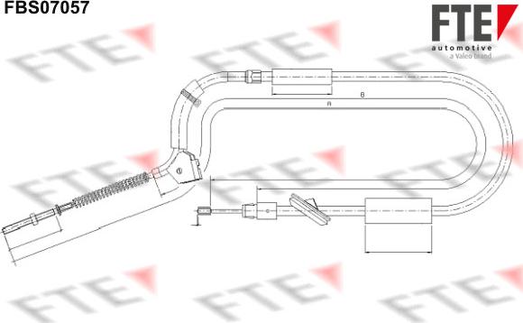 FTE 9250212 - Trose, Stāvbremžu sistēma www.autospares.lv