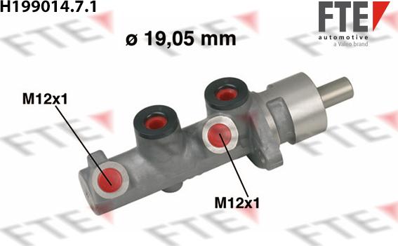 FTE 9220074 - Главный тормозной цилиндр www.autospares.lv