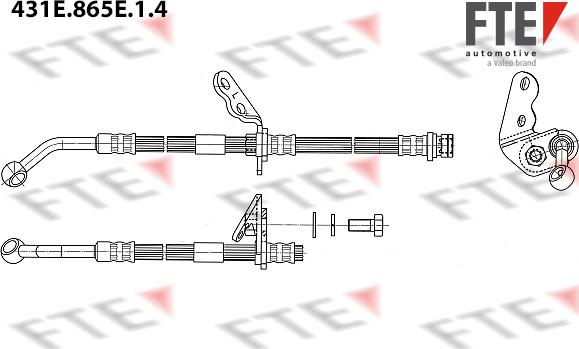 FTE 431E.865E.1.4 - Bremžu šļūtene www.autospares.lv