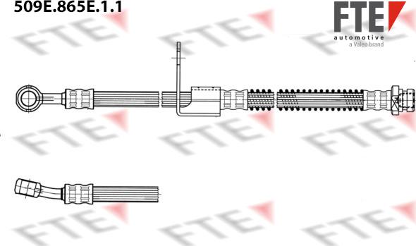 FTE 509E.865E.1.1 - Bremžu šļūtene www.autospares.lv